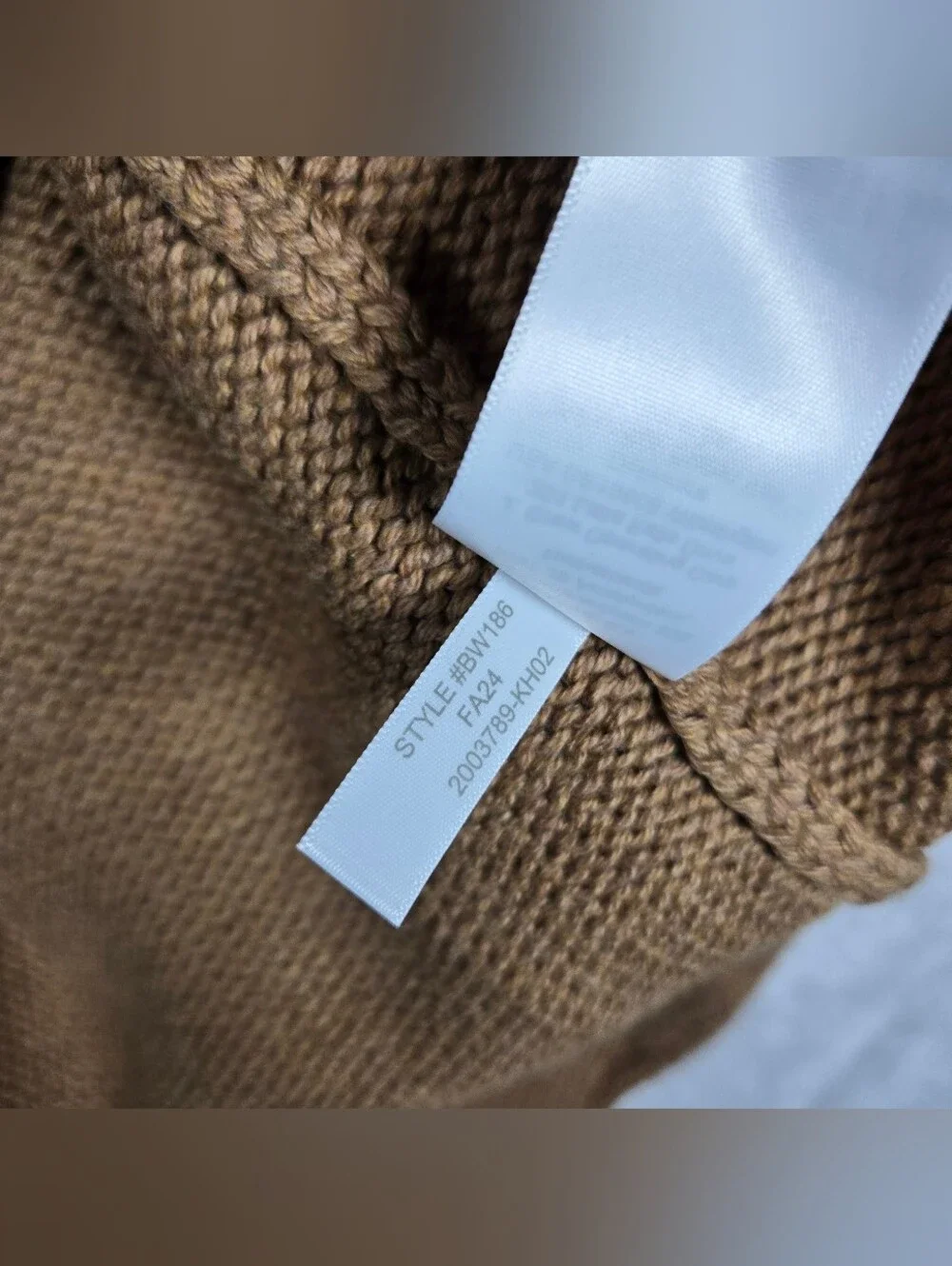 J Crew 1988 Rollneck Sweater Mens XL Dark Khaki Tan Cotton Solid NWT Minimalist